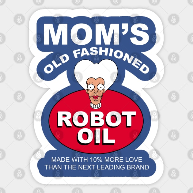 Mom's Old Fashioned Robot Oil Sticker by Meta Cortex